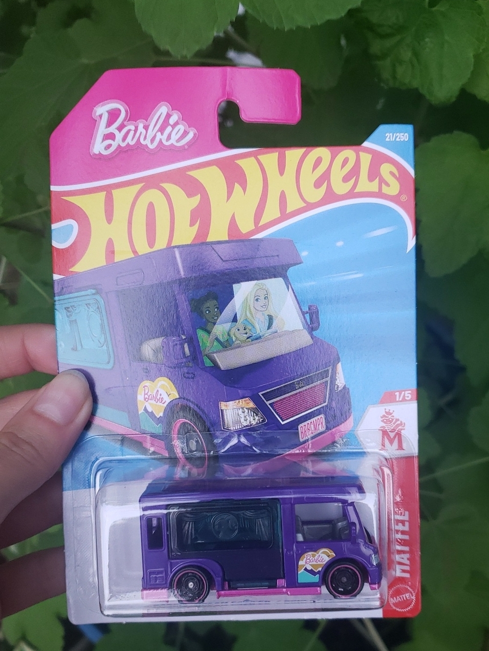 4/$25🌼 Purple Barbie Dream Camper Hot Wheels Toy